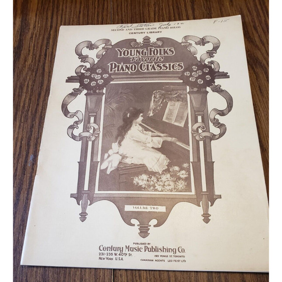 Young Folks favorite Piano Classics Second & Third Grade Vol 2 Century Library - Picture 1 of 5